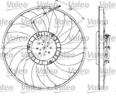 Вентилятор охлаждения двигателя VALEO 698610 (фото 1)