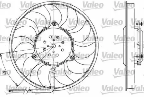 Вентилятор, охлаждение двигателя VALEO 698611