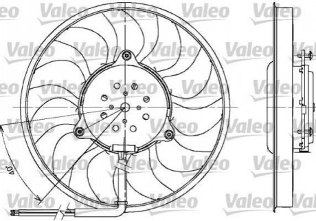 Вентилятор, охолодження двигуна VALEO 698612 (фото 1)