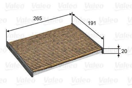 Фильтр, воздух во внутреннем пространстве VALEO 701028