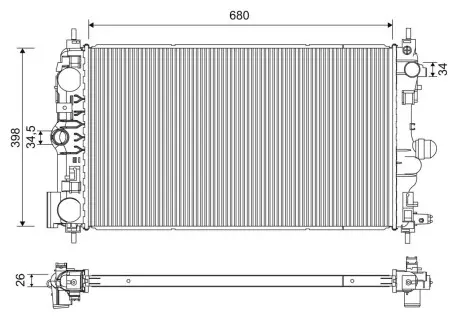 Радиатор VALEO 701229
