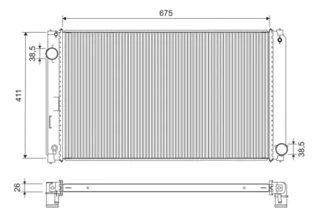 Радіатор охолодження VALEO 701301