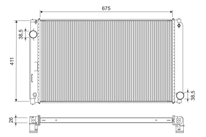Радіатор охолодження VALEO 701301 (фото 1)