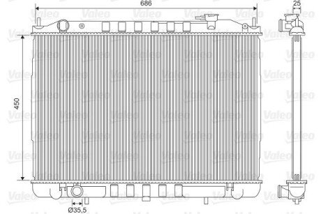 Радиатор охлаждения VALEO 701611