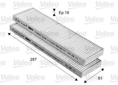 Фильтр, воздух во внутреннем пространстве VALEO 715662