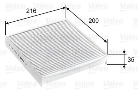 Фільтр, повітря у внутрішньому просторі VALEO 715746