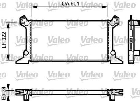 Радиатор, охлаждение двигателя VALEO 730124