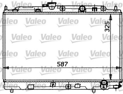 Радиатор, охлаждение двигателя VALEO 730413