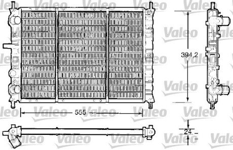 Радіатор, охолодження двигуна VALEO 732504