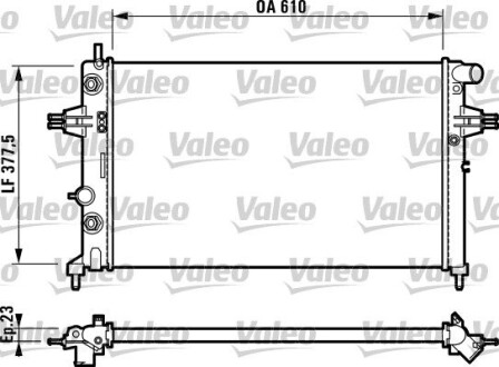 Радиатор охлаждения VALEO 732549