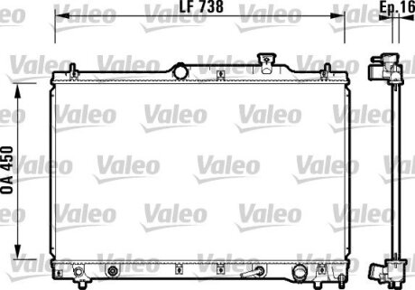 Радиатор охлаждения VALEO 734201