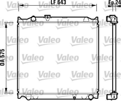 Радиатор охлаждения VALEO 734205