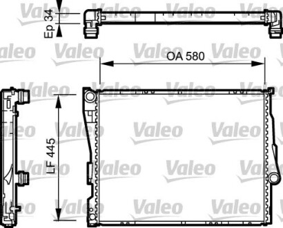 Радіатор охолоджування VALEO 734276