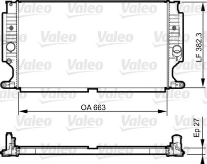 Радиатор двигателя Toyota avensis VALEO 735188