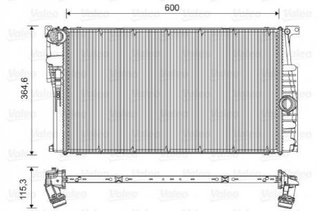 Радиатор двигателя bmw1 2010- VALEO 735451
