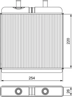 Теплообмінник, опалення салону VALEO 811539