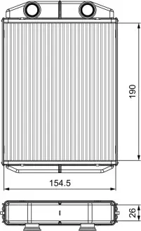 Теплообменник, отопление салона VALEO 811553