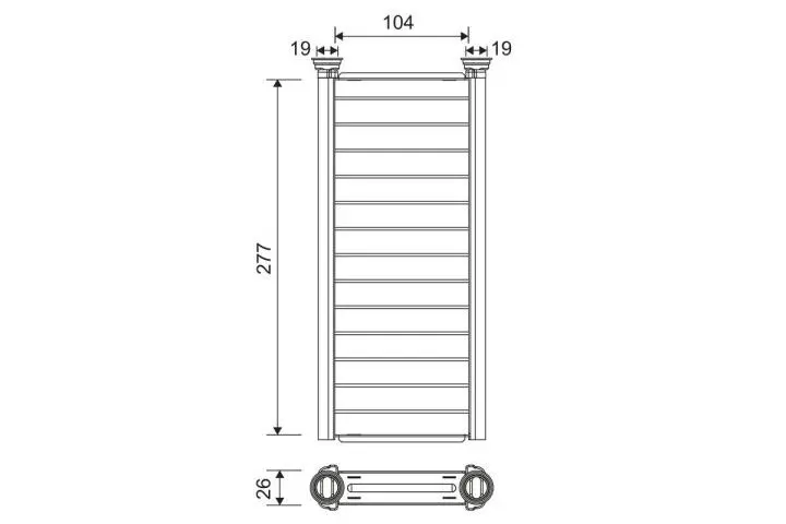 Радиатор печки VALEO 811585 (фото 1)