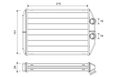 Радиатор печки VALEO 811624