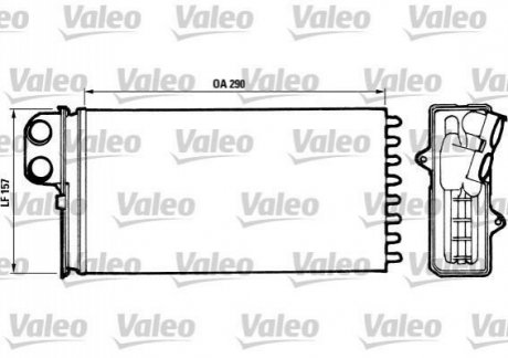 Теплообменник, отопление салона VALEO 812037 (фото 1)