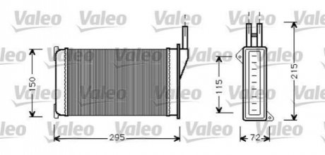 Теплообмінник, опалення салону VALEO 812129 (фото 1)
