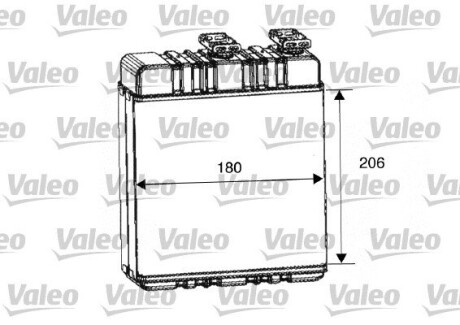 Теплообмінник, опалення салону VALEO 812222