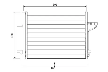 Радиатор кондиционера VALEO 812877