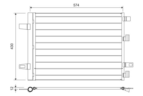 Радиатор кондиционера VALEO 812883