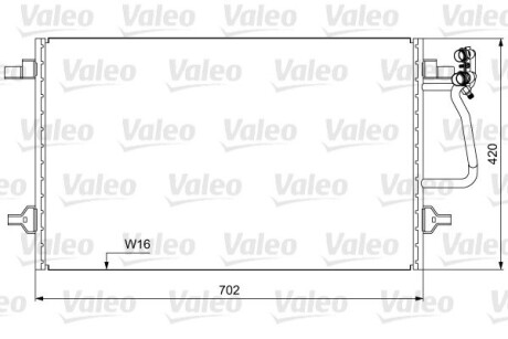 Конденсатор, кондиционер VALEO 814030