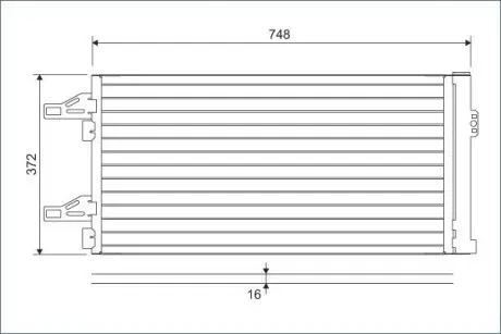 Конденсатор, кондиционер VALEO 814085