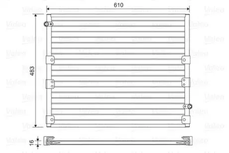 Радиатор кондиционера VALEO 814176