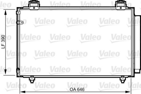 Конденсатор, кондиціонер VALEO 814208