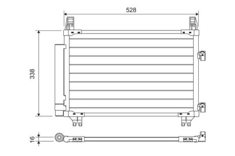 Радіатор кондиціонера VALEO 814223