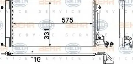 Конденсатор, кондиционер VALEO 814364