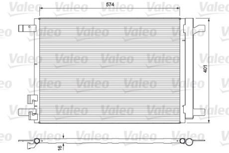 Конденсатор, кондиционер VALEO 814375 (фото 1)