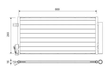 Радіатор кондиціонера valeo VALEO 814377