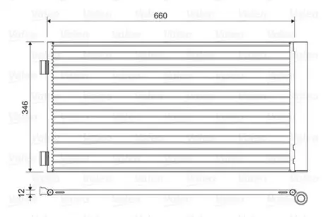 Конденсатор, кондиционер VALEO 814408