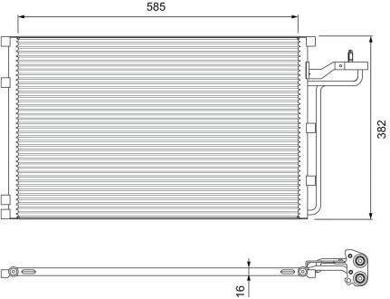 Радіатор кондиціонера VALEO 814416