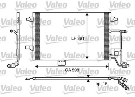 Радіатор кондиціонера VALEO 817665