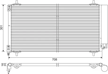 Конденсатор, кондиціонер VALEO 817740