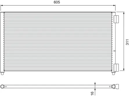 Конденсатор, кондиционер VALEO 818017