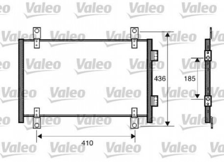 Радиатор кондиционера VALEO 818018 (фото 1)