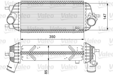 Радіатор наддуву VALEO 818626