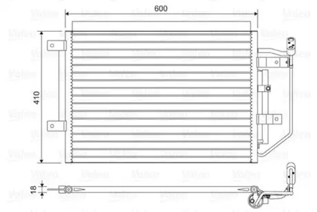 Радиатор кондиционера VALEO 822556