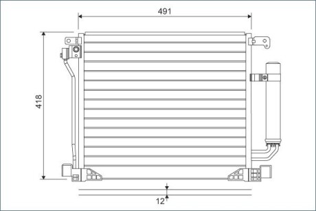 Радіатор кондиціонера VALEO 822587