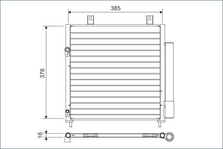 Радіатор кондиціонера VALEO 822600