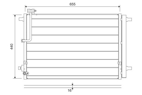 Радіатор кондиціонера VALEO 822657