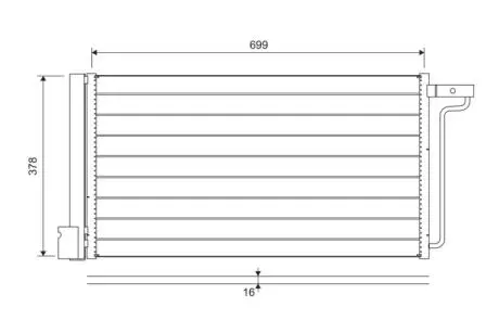 Радиатор кондиционера VALEO 822727