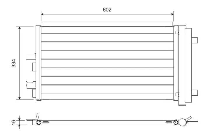 Радиатор кондиционера AUDI A8-BMW 2 (F45)-X1 (F48)-X2 (F39) 1.5-3.0 14- VALEO 822752 (фото 1)