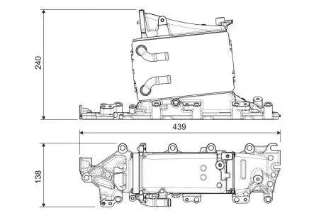 Радиатор наддува VALEO 822935